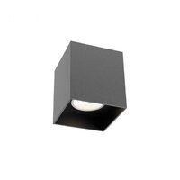 Plafoniera moderna Corinth neagra structura metalica GU10/7W, 01-3433 Redo
