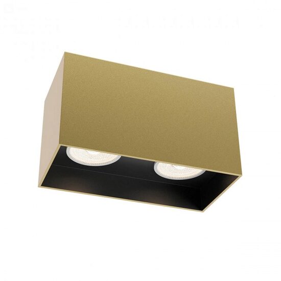 Plafoniera moderna Corinth aurie structura metalica 2xGU10/14W, 01-3435 Redo