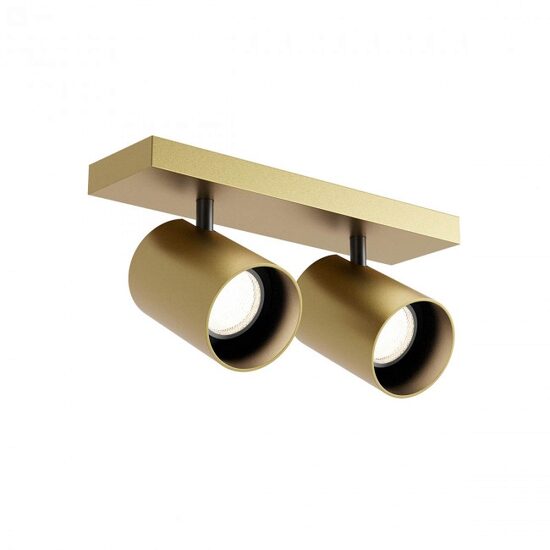Spot modern Corinth auriu dispersoare orientabile 2xGU10/14W, 01-3441 Redo