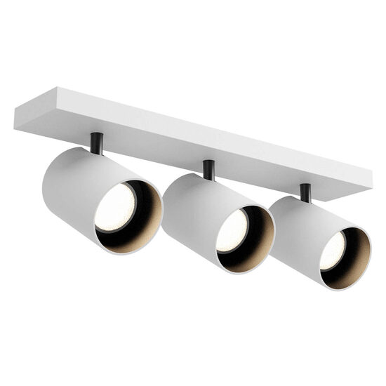 Plafoniera moderna Corinth alba dispersoare orientabile 3xGU10/21W, 01-3443 Redo
