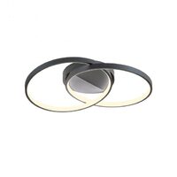 Plafoniera moderna Espiral neagra LED 33W/4541lm/3000K, 01-2680 Redo