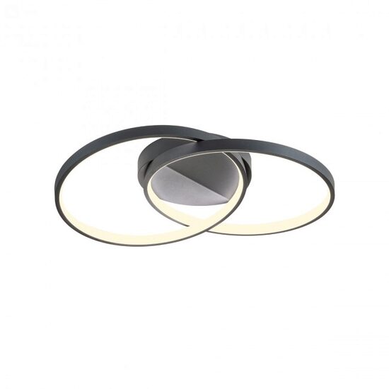 Plafoniera moderna Espiral neagra LED 33W/4541lm/3000K, 01-2680 Redo
