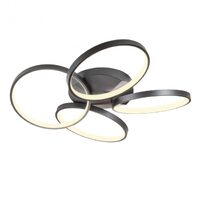 Plafoniera moderna Espiral neagra LED 64W/7735lm/3000K, 01-2683 Redo