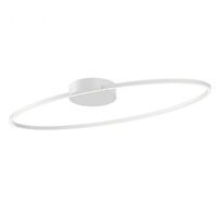 Plafoniera moderna Leo alb il. indirect LED 43W/5718lm 3000K/4000K, 01-3335 Redo