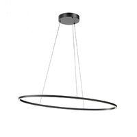 Lustra moderna Leo negru il. indirect LED 43W/5718lm 3000K/4000K, 01-3339 Redo