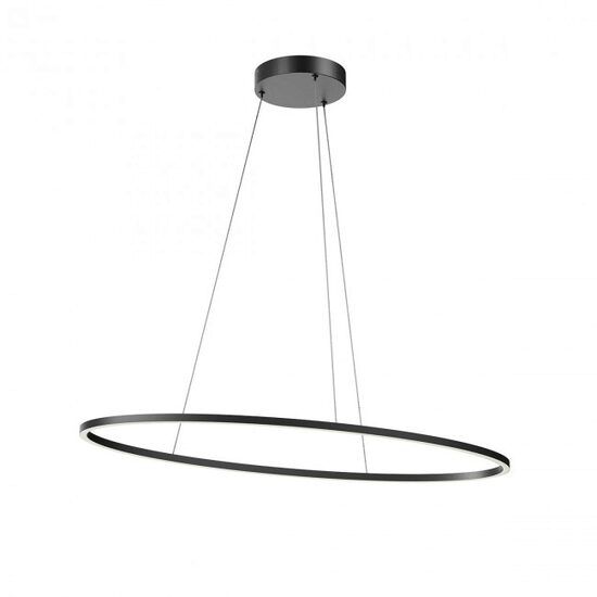 Lustra moderna Leo negru il. indirect LED 43W/5718lm 3000K/4000K, 01-3339 Redo