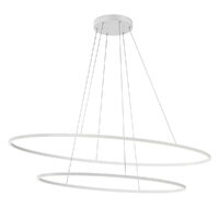Lustra moderna Leo alb mat il. indirect LED 108W/14234lm 3000K/4000K, 01-3342 Redo