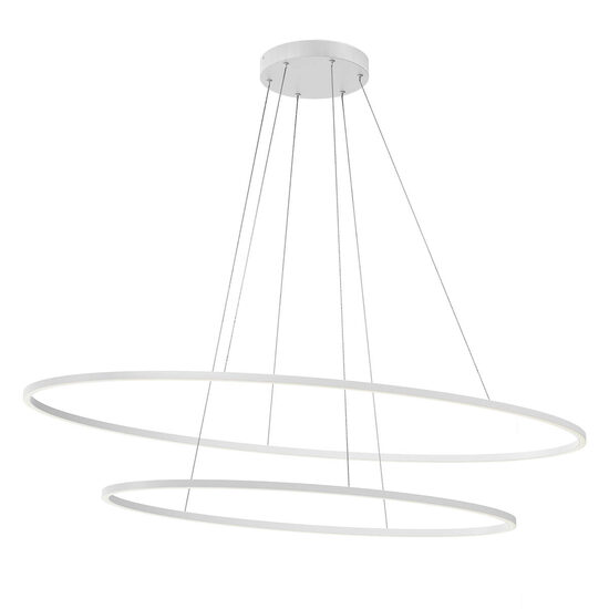 Lustra moderna Leo alb mat il. indirect LED 108W/14234lm 3000K/4000K, 01-3342 Redo