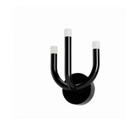 Aplica moderna Luxor neagra dimmabila TRIAC LED 12W/1518lm/3000K, 01-3347 Redo