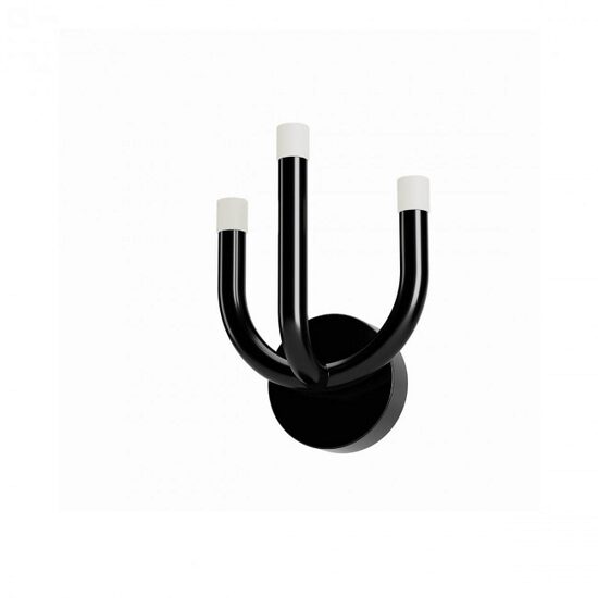 Aplica moderna Luxor neagra dimmabila TRIAC LED 12W/1518lm/3000K, 01-3347 Redo