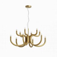 Candelabru modern Luxor auriu dimmabil TRIAC LED 54W/6396lm/3000K, 01-3228 Redo