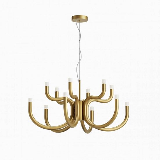 Candelabru modern Luxor auriu dimmabil TRIAC LED 54W/6396lm/3000K, 01-3228 Redo