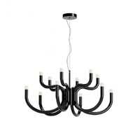 Candelabru modern Luxor negru dimmabil TRIAC LED 54W/6396lm/3000K, 01-3230 Redo