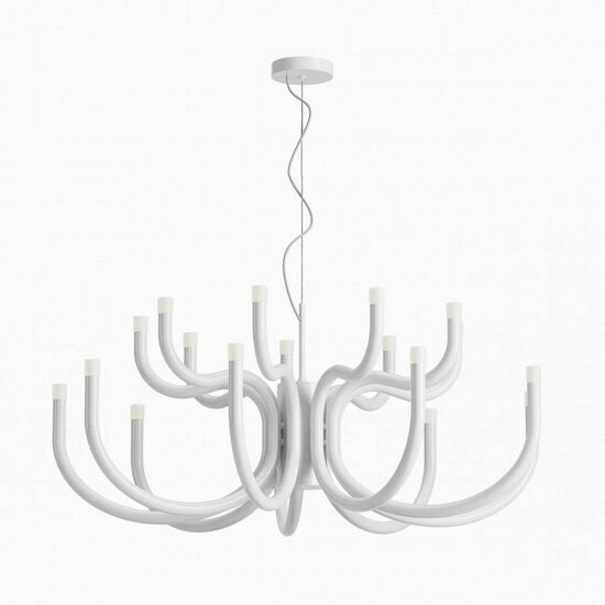 Candelabru modern Luxor alb dimmabil TRIAC LED 81W/8817lm/3000K, 01-3231 Redo
