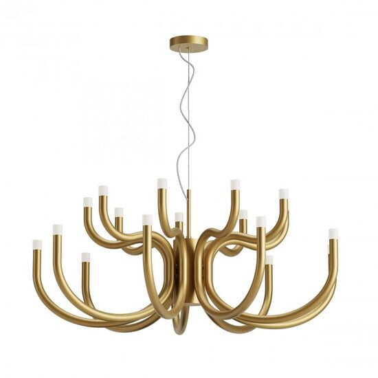Candelabru modern Luxor auriu dimmabil TRIAC LED 81W/8817lm/3000K, 01-3232 Redo