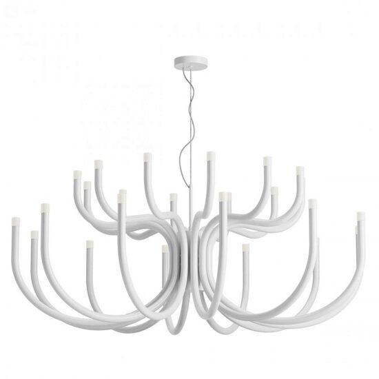Candelabru modern Luxor alb dimmabil TRIAC LED 108W/11454lm/3000K, 01-3235 Redo