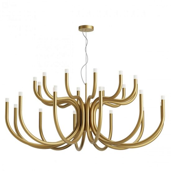 Candelabru modern Luxor auriu dimmabil TRIAC LED 108W/11454lm/3000K, 01-3236 Redo