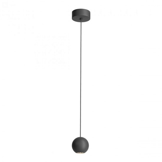 Lustra moderna Obo neagra dispersor aluminiu LED 8.5W/679lm/3000K, 01-2808 Redo