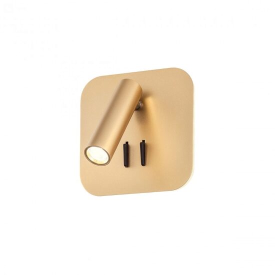 Aplica moderna Quda aurie intrerupator LED 6W/720lm/3000K, 01-2977 Redo