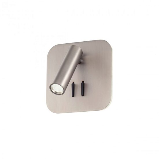 Aplica moderna Quda nichel intrerupator LED 6W/720lm/3000K, 01-2978 Redo