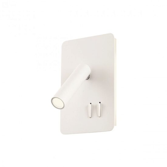 Aplica moderna Quda alba intrerupator LED 6W/720lm/3000K, 01-2979 Redo