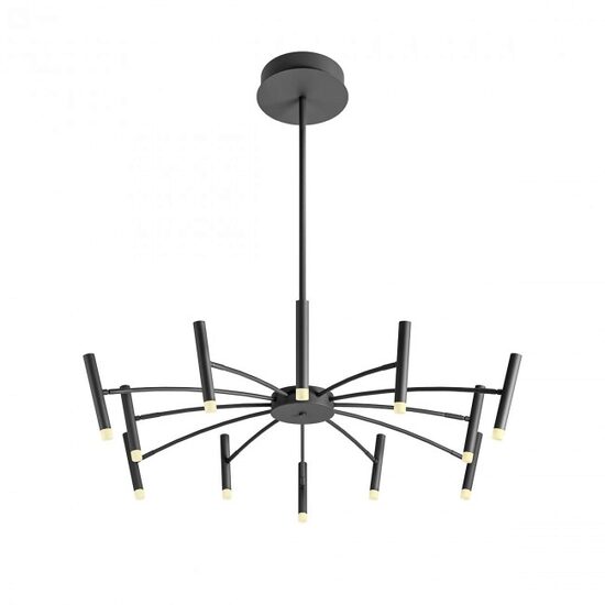 Lustra moderna Rayen neagra LED 60W/4478lm/3000K, 01-3449 Redo
