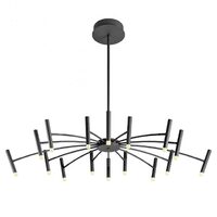 Lustra moderna Rayen neagra LED 80W/6323lm/3000K, 01-3451 Redo