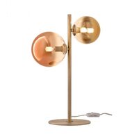 Veioza moderna Roy alama patinata sticla Pyrex 2xG9/20W, 01-2784 Redo