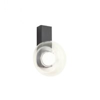 Aplica moderna Sinclair neagra sticla Pyrex LED 6.5W/769lm/3000K, 01-3240 Redo