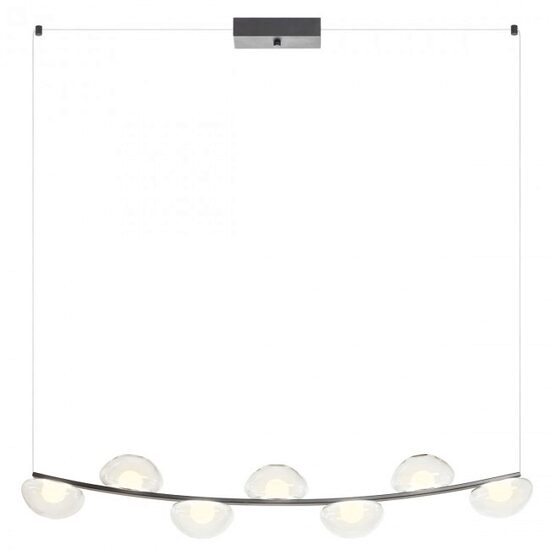 Lustra moderna Sinclair neagra dimmabila TRIAC LED 42.7W/4587lm/3000K, 01-3246 Redo