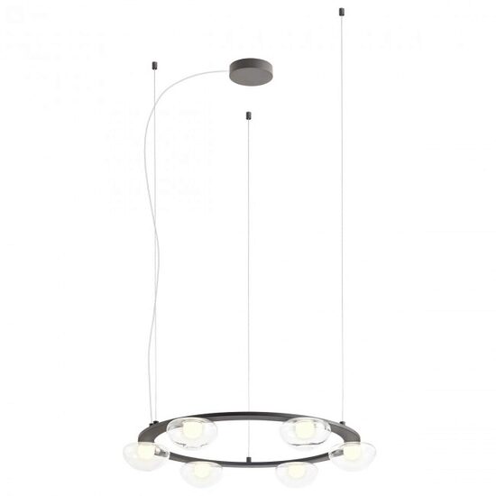 Lustra moderna Sinclair neagra dimmabila TRIAC LED 37.2W/4542lm/3000K, 01-3248 Redo