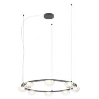 Lustra moderna Sinclair neagra dimmabila TRIAC LED 49.6W/5575lm/3000K, 01-3250 Redo
