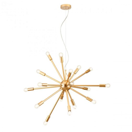 Lustra moderna Stellar aurie structura metalica 18xE14/25W, 01-2935 Redo