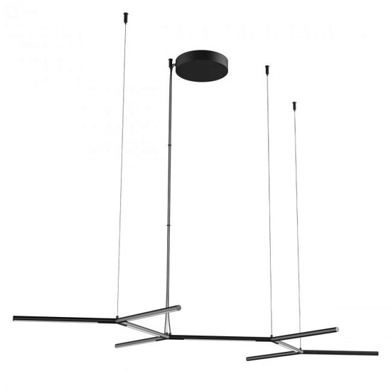 Lustra moderna Stick neagra LED 65W/8785lm/3000K, 01-2797 Redo