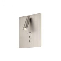 Aplica moderna Zen nichel intrerupatoare USB LED 16W/1920lm/3000K, 01-2997 Redo
