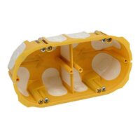 Doza de aparataj, dubla, montaj incastrat in rigips, 138x68x50mm, Kopos KPL64-50/2LDNA
