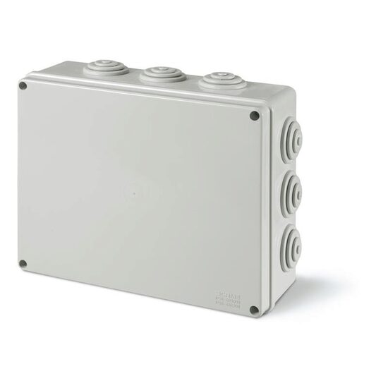 Doza de legatura PT, cu intrari pentru cabluri, 190x140x70mm, IP55, Scame 685.007