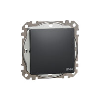 Intrerupator simplu antracit 10AX IP44 Sedna Design, SDD214101 Schneider Electric