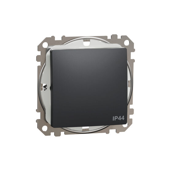Intrerupator simplu antracit 10AX IP44 Sedna Design, SDD214101 Schneider Electric