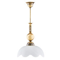 Lustra clasica alama patinata abajur sticla 1xE27/60W Jupiter 002 Jupiter