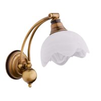 Aplica clasica alama patinata abajur sticla 1xE27/60W Jupiter 008 Jupiter