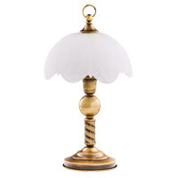 Veioza clasica alama patinata abajur sticla 1xE14/40W Jupiter 006 Jupiter