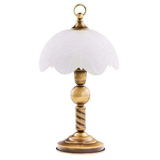 Veioza clasica alama patinata abajur sticla 1xE14/40W Jupiter 006 Jupiter