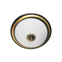 Plafoniera clasica alama patinata abajururi sticla 2xE14/40W D31 Plafon 081 Jupiter
