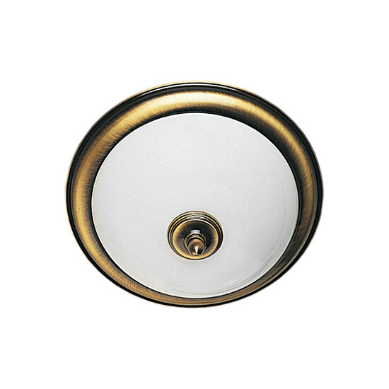 Plafoniera clasica alama patinata abajururi sticla 2xE14/40W D31 Plafon 081 Jupiter