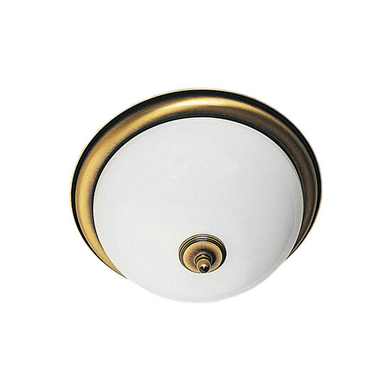 Plafoniera clasica alama patinata abajururi sticla 2xE27/60W D36 Plafon 082 Jupiter