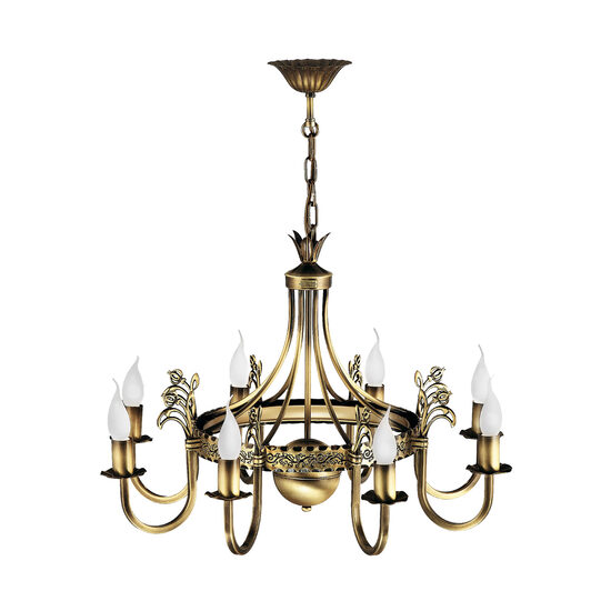 Candelabru rustic alama patinata brate elegante 8xE14/40W Korona 278 Jupiter
