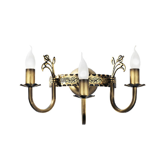 Aplica rustica alama patinata brate elegante 3xE14/40W Korona 281 Jupiter