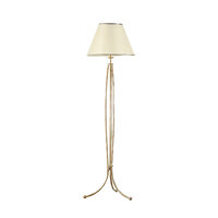 Lampadar clasic auriu mat abajur textil alb-ivoire 1xE27/60W Laura 518 Jupiter