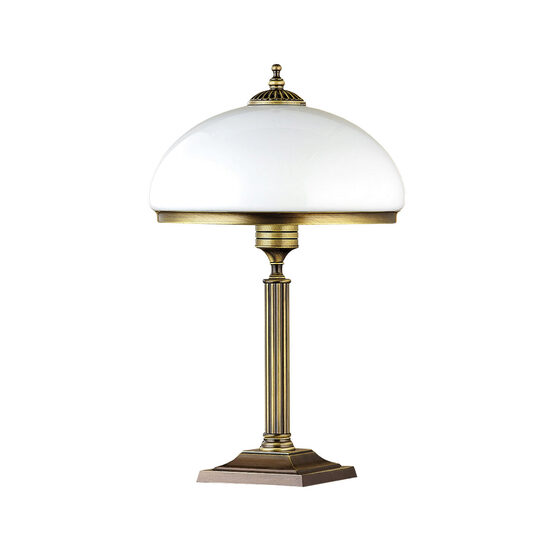 Veioza clasica alama patinata abajur sticla opal  2xE14/60W Zeus 626 Jupiter
